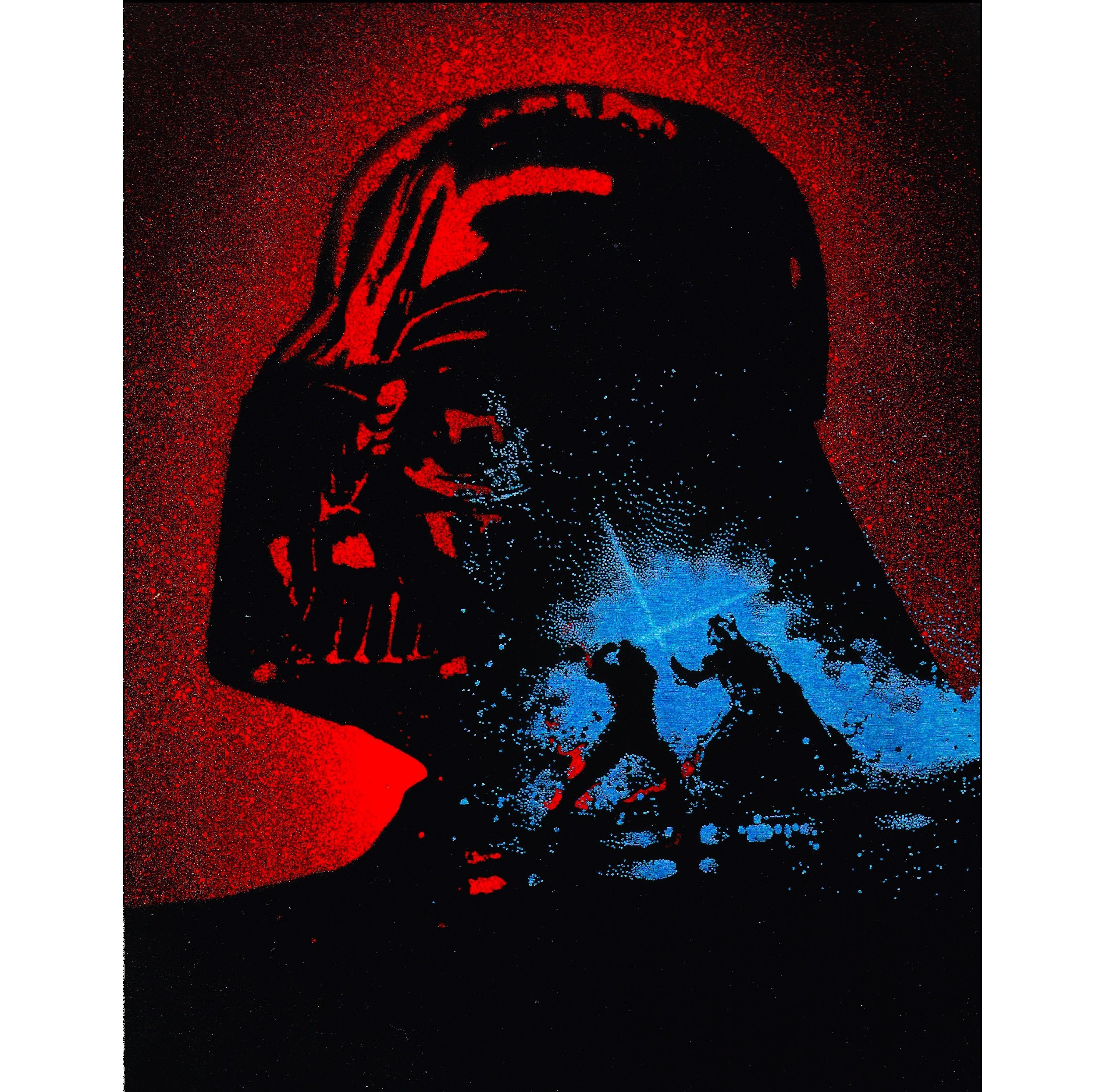 Darth Vader Vs Luke Star Wars Metal Painting Poster — Art of Steel